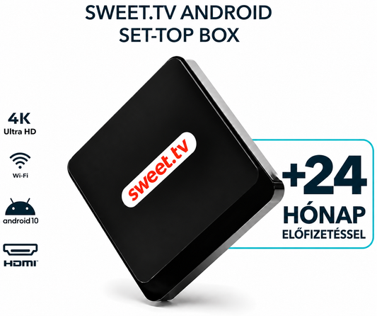 Sweet.TV Box 2, + L csomag 24 hónapos Digitális Voucher