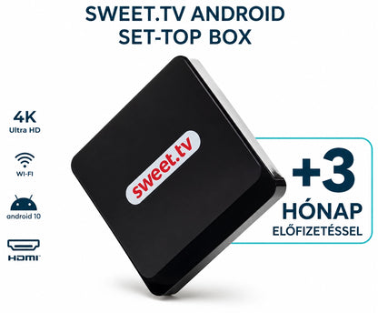 Sweet.TV Box 2, + L csomag 3 hónapos Digitális Voucher